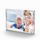 ベビー4フォトコラージグジグザグフォトストリップ フォトブロック (右)