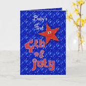 ベビー7月14日 カード (黄色い花)