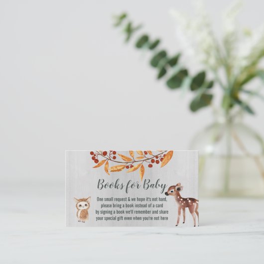 ベビー・おむつラッフル植林動物用の本 名刺 (スタンド正面)