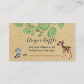 ベビー・おむつラッフル植林動物用の本 名刺 (裏面)