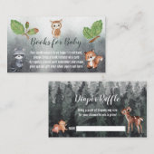 ベビー・おむつラッフル植林動物用の本 名刺 (正面/裏面)