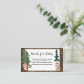 ベビー·おむつ·ラッフル·森林動物用の本 名刺 (スタンド正面)