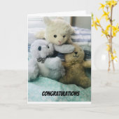 ***ベビー***おめでとうございます カード (黄色い花)