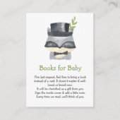 ベビー |かわいいベビーアライグマ赤ちゃんシャワー エンクロージャーカード (正面)