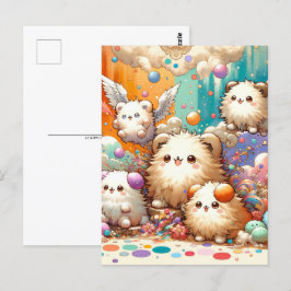 ベビー，かわいい動物リス，ポストクロッシング ポストカード