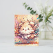 ベビー，かわいい動物リス，ポストクロッシング ポストカード (スタンド正面)