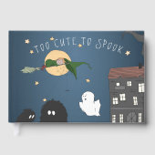 ベビー | かわいい小さな魔女の赤ちゃんシャワー ゲストブック (正面)