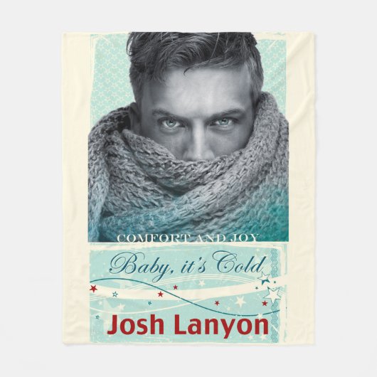 ベビー、それは冷たいフリースブランケットです フリースブランケット (正面)