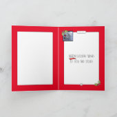 ベビー、それは寒い外の休日 カード (内部)