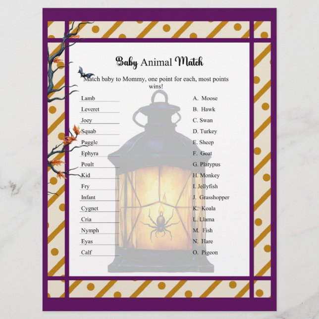 ベビー_の動物のマッチを醸造する レターヘッド (正面)