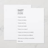 ベビー アドバイスカード (正面/裏面)