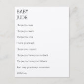 ベビー アドバイスカード (正面)