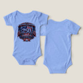 ベビー アメリカ独立250周年記念Tシャツ - アメリカを守り (デザイン正面&裏面)