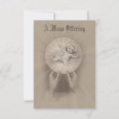 ベビー・イエスと共に追悼式を行うカトリックのミサ 招待状 (正面)