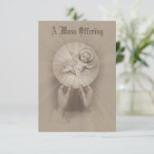 ベビー・イエスと共に追悼式を行うカトリックのミサ 招待状 (スタンド正面)