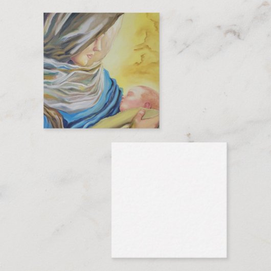 ベビー・イエスを抱く沈黙の女神 エンクロージャーカード (正面/裏面)