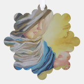 ベビー・イエスを抱く沈黙の女神 オーナメントカード (裏面)