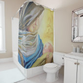 ベビー・イエスを抱く沈黙の女神 シャワーカーテン (インサイチュ)