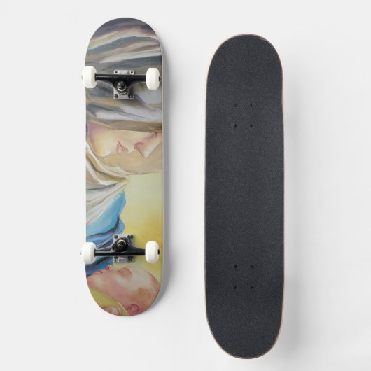 ベビー・イエスを抱く沈黙の女神 スケートボード (正面)