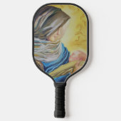 ベビー・イエスを抱く沈黙の女神 ピックルボールラケット (裏面)