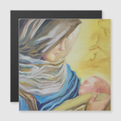 ベビー・イエスを抱く沈黙の女神 マグネット招待状 (正面/裏面)