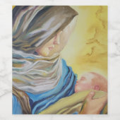 ベビー・イエスを抱く沈黙の女神 ワインラベル (シングルラベル)