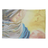 ベビー・イエスを抱く沈黙の女神 枕カバー (裏面)