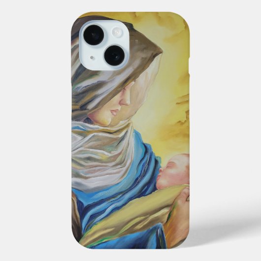 ベビー・イエスを抱く沈黙の女神 Case-Mate iPhoneケース (裏面)