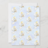 ベビー・イエス・マリア・ヨセフとの宗教的なクリスマス 招待状 (裏面)