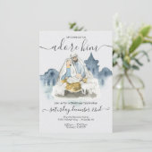 ベビー・イエス・マリア・ヨセフとの宗教的なクリスマス 招待状 (スタンド正面)