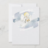 ベビー・イエス・マリア・ヨセフとの宗教的なクリスマス 招待状 (裏面)