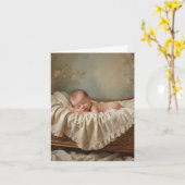 ベビー・イン・クレイドル・シャワーカード カード (黄色い花)