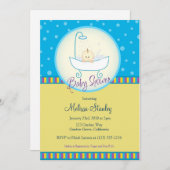 ベビー・イン・バスベビーシャワー 招待状 (正面/裏面)