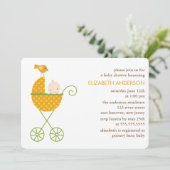 ベビー·イン·ベビー·イン·ベビー·ベビー·シャワー 招待状 (スタンド正面)