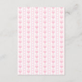 ベビー – エンクロージャカードピンクヴィンテージ用の帳簿 エンクロージャーカード (裏面)