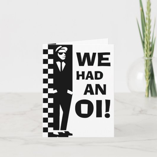 ベビー·オイ·アナウンス（失礼な少年） 案内状 (正面)