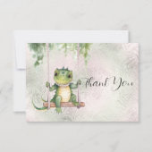ベビー カエル 感謝カード (正面)