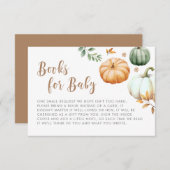 ベビー | カボチャ秋秋ベビーシャワーE エンクロージャーカード (正面/裏面)