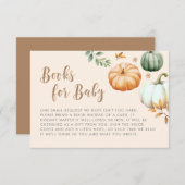 ベビー | カボチャ秋葉ベビーシャワー エンクロージャーカード (正面/裏面)