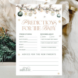 ベビー・カードの寒冷外極熊の予測