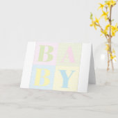 ベビー カード (黄色い花)