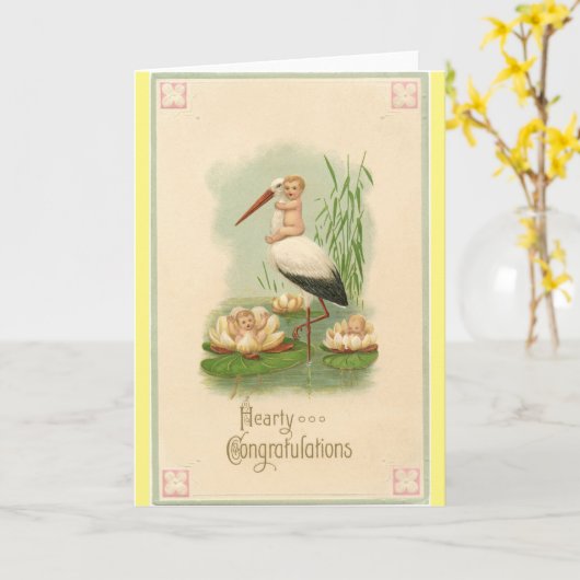 ベビー カード (黄色い花)