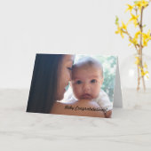 ベビー カード (黄色い花)