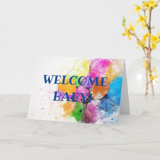 ベビー カード (黄色い花)