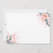 『ベビー·ガール』|ピンクの1歳の誕生日パーティー写真 招待状 (裏面)