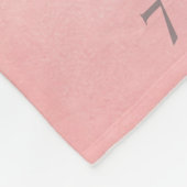 ベビー・ガール・ピンク・エンジェル・ウィングス月刊マイルストーン フリースブランケット (角)