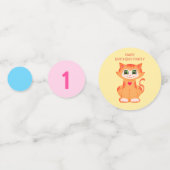 ベビー&キッド誕生日パーティー コンフェッティ (裏面)