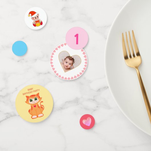 ベビー&キッド誕生日パーティー コンフェッティ (グループ)