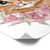 ベビー キャット ローズ 動物ポスター | 壁プリント ポスター (角)