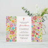 ベビー《キリスト教》洗礼式や命名式バプティスマパーソナライズされたンス 招待状 (スタンド正面)